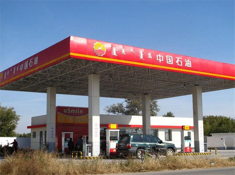 六盘水加油站钢结构网架案例1